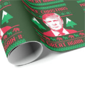 切札のクリスマスのセーター-クリスマスに素晴らしいAgaを作って下さい ラッピングペーパー (ロールコーナー)
