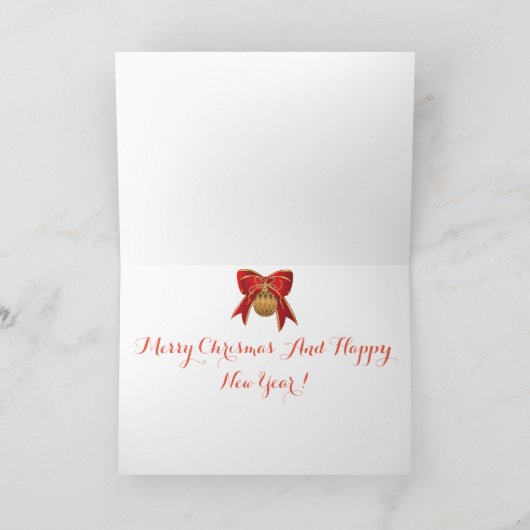 切札のクリスマスを非常に持って下さい カード (内部)