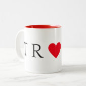 切札のハートのマグ ツートーンマグカップ (正面左)