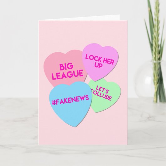 切札のバレンタインのTrumpismキャンデーのハート シーズンカード (正面)