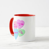 切札のバレンタインのTrumpismキャンデーのハート マグカップ (正面左)