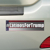 切札のバンパーステッカーのための#LatinosForTrumpのラテンアメリカ人 バンパーステッカー (車上)