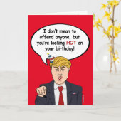 切札のバースデー・カード-あなたのbirthdaで熱く見ます カード (黄色い花)