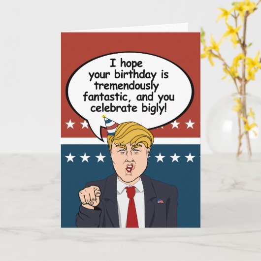 切札のバースデー・カード- Iの希望はあなたの誕生日tremです カード (黄色い花)