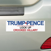 切札のペニーは曲がったヒラリーを閉じ込めます バンパーステッカー (車上)