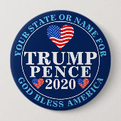 切札のペニー2020ハートの収集できる政治 缶バッジ (正面)