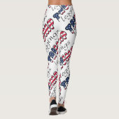 切札のレギンスの愛国心が強い選挙のギア色 レギンス (裏面)