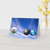 切札の事実のカスタマイズ可能なバースデー・カード カード (黄色い花)