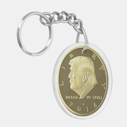 切札の二重ワシの硬貨 キーホルダー (正面左)