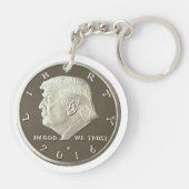 切札の二重ワシの硬貨 キーホルダー (裏面)