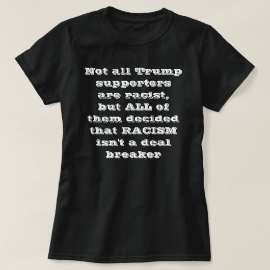 切札の人種差別主義者のTシャツ Tシャツ (デザイン正面)