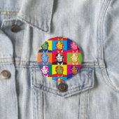 切札の大統領のなポップアート 缶バッジ (インサイチュ)