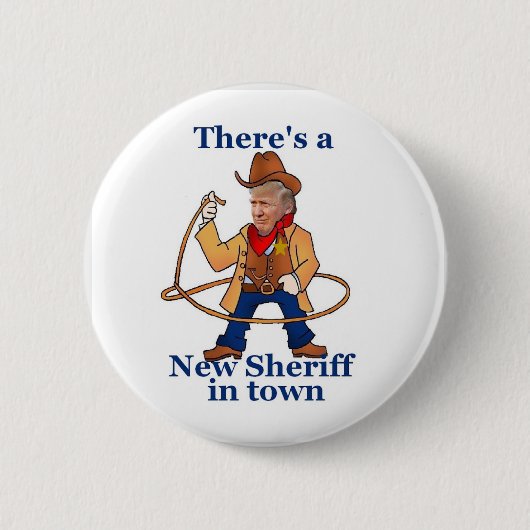 切札の就任式ボタン 缶バッジ (正面)