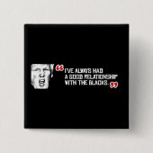 切札の引用文-私はよい人間関係を常に有したありますことが 缶バッジ (正面)