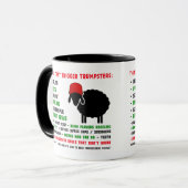 切札の投票者サポータを誘発するおもしろいな事! マグカップ (正面左)