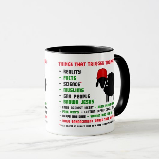 切札の投票者サポータを誘発するおもしろいな事! マグカップ (正面右)