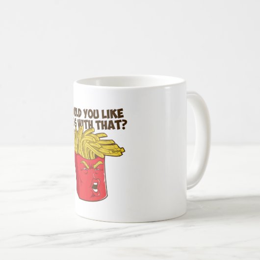 切札の揚げ物のおもしろいな切札 コーヒーマグカップ (正面右)