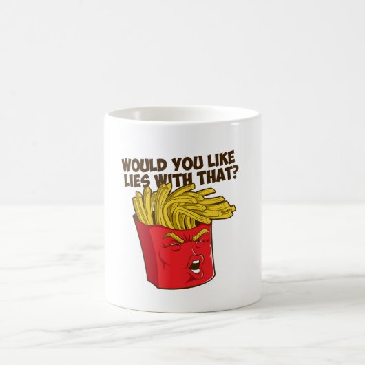 切札の揚げ物のおもしろいな切札 コーヒーマグカップ (中央)