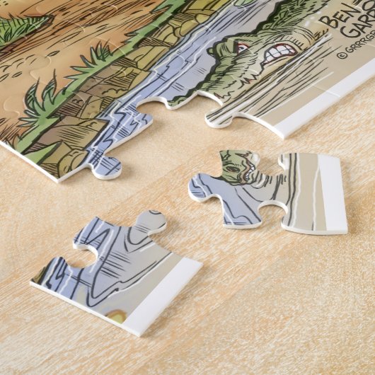 切札の新年のベンの駐屯隊の漫画のパズル ジグソーパズル (側面)