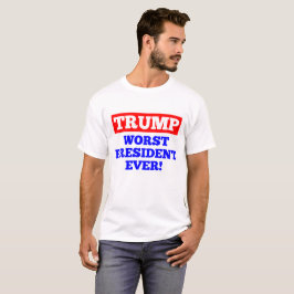 切札の最も悪い大統領! Tシャツ(白い) Tシャツ