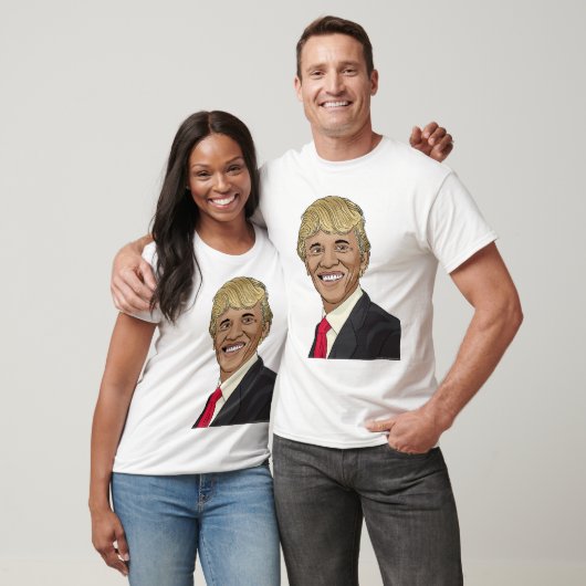 切札の毛を搭載するオバマ大統領 Tシャツ (ユニセックス)