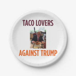 切札の紙皿に対するタコスの恋人 ペーパープレート