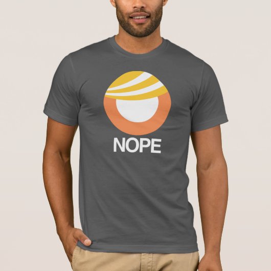 切札の記号- NOPE -- アンチ切札のデザイン- -白 Tシャツ (正面)