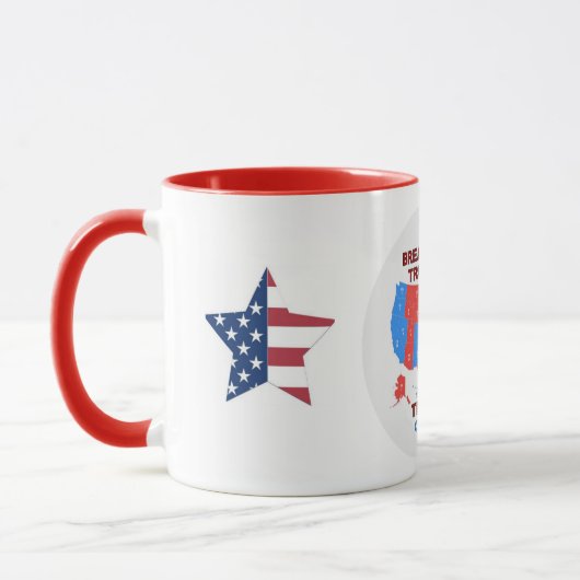 切札の選挙結果2016の地図のマグ マグカップ (左)