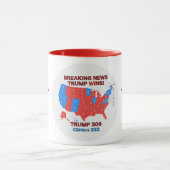 切札の選挙結果2016の地図のマグ マグカップ (中央)