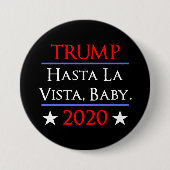 切札のHastaのLaヴィスタのベビーのおもしろいなアンチ切札 缶バッジ (正面)