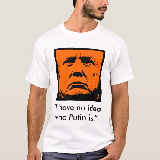 切札のPutinの引用文のワイシャツ Tシャツ (正面)