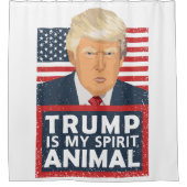 切札はおもしろいな私の精神動物です シャワーカーテン (正面)