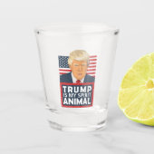 切札はおもしろいな私の精神動物です ショットグラス (正面)