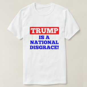 切札は国民の不名誉の白のTシャツです Tシャツ
