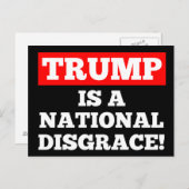 切札は国民の不名誉の黒の郵便はがきです ポストカード (正面/裏面)