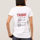 切札は私の臀部をつかむことができます Tシャツ (裏面)