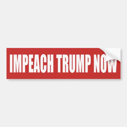 切札を今弾劾して下さい バンパーステッカー (正面)