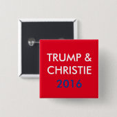 切札及びChristie 2016の正方形ボタン 缶バッジ (正面&裏面)