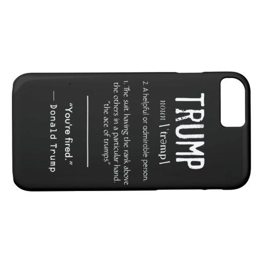 切札定義カッコいいの政治ドナルド・トランプの引用文 Case-Mate iPhoneケース (裏面(横))