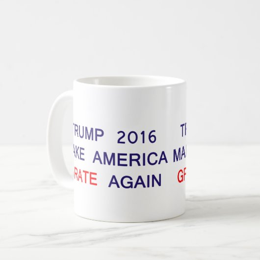 切札2016のパロディのマグ コーヒーマグカップ (正面左)