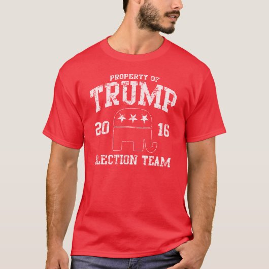 切札2016の共和党員の選挙のチーム Tシャツ (正面)