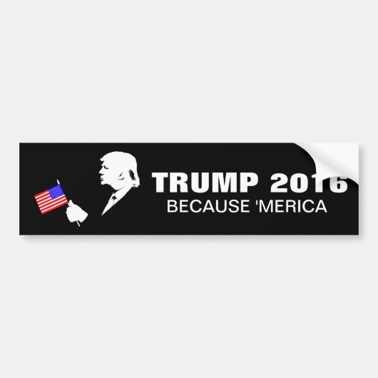 切札2016年のでMerica バンパーステッカー (正面)
