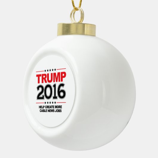 切札2016年-より多くのケーブルのニュースの仕事を作成して下さい セラミックボールオーナメント (右)