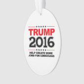 切札2016年-コメディアンのためのより多くの仕事を作成して下さい オーナメント (正面)