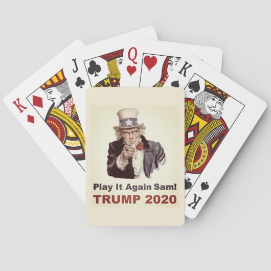 切札2020の演劇再度それ人気があるなサム トランプ (裏面)