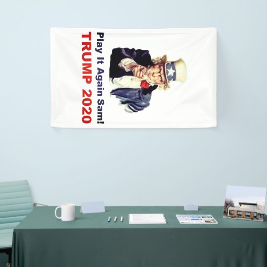 切札2020の演劇再度それ人気があるなサム 横断幕 (トレードショー)