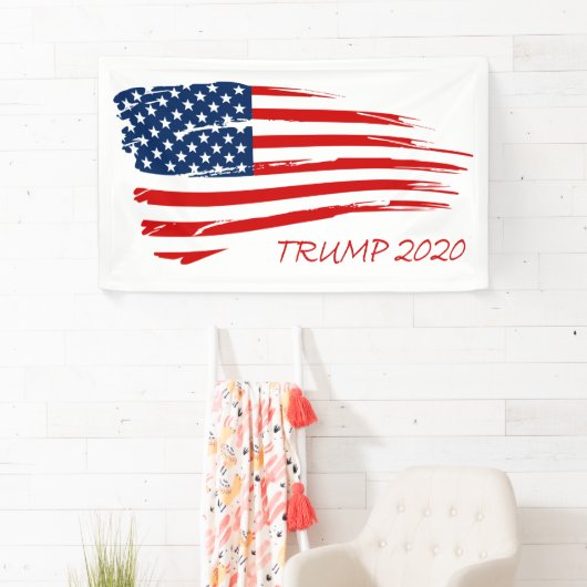 切札2020の米国旗のデザイン 横断幕 (インサイチュ)