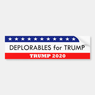 切札2020年のためのDeplorables バンパーステッカー