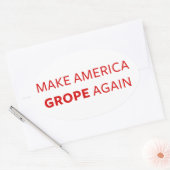 切札: アメリカを再度模索させます 楕円形シール (封筒)