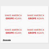 切札: アメリカを再度模索させます 楕円形シール (シート)